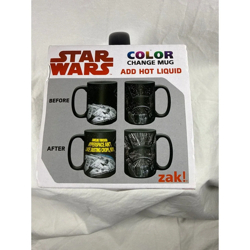 Star Wars Millennium Falcon Color Change Mug Zak Designs Han Solo Hyperspace New - Picture 2 of 4